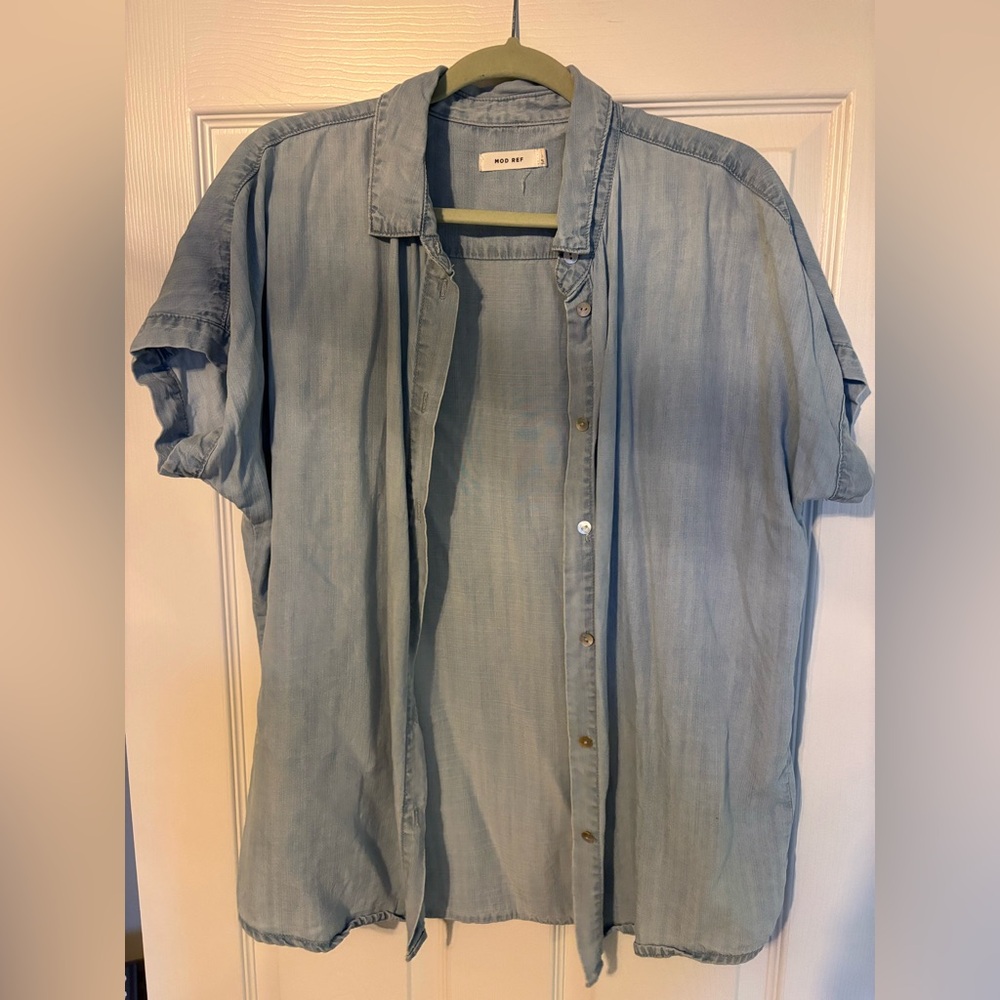 Short Sleeve Denim Shirt